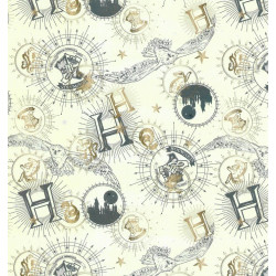 Baumwolle - Harry Potter creme weiß